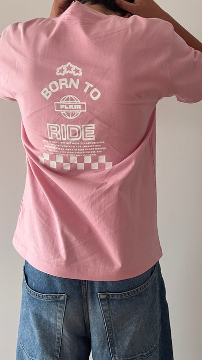 Born to Ride Tee – Pink