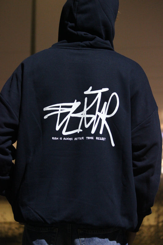 „Risk is always better than Regret‘‘ Hoodie NAVY